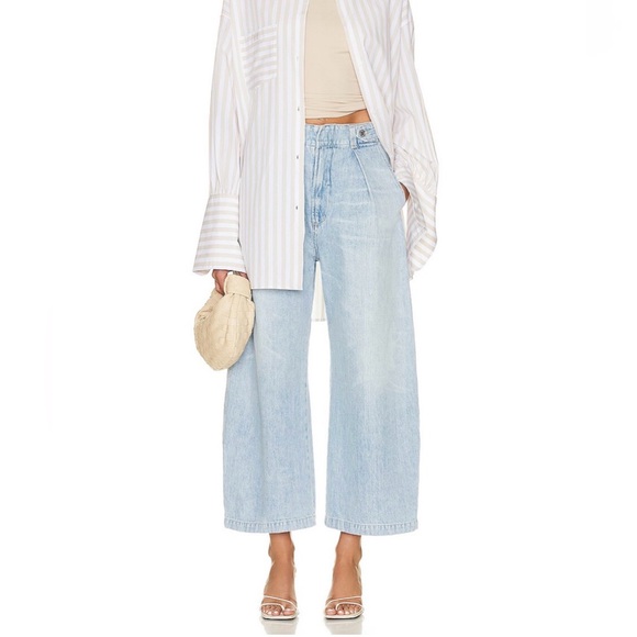 Citizens Of Humanity Denim - Evereve Citizens of Humanity Beverly Jeans Barrel 26 NWT Wide Leg Pleated Denim